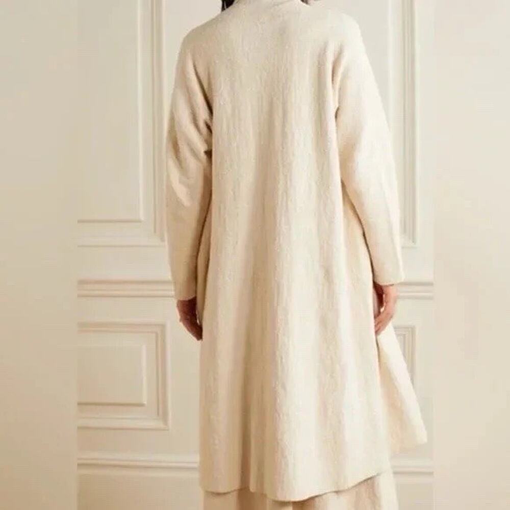 NWT Lauren Manoogian Uzbek Pima Cotton Blend Cardigan Cream - 2 - Picture 3 of 14